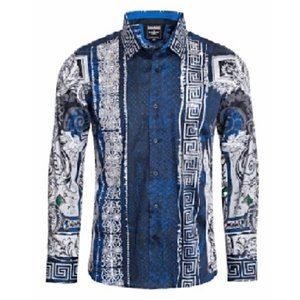 🆕 "SUMMER NIGHT STONE" LONG SLEEVE SHIRT - MEN - MEDIUM ONLY